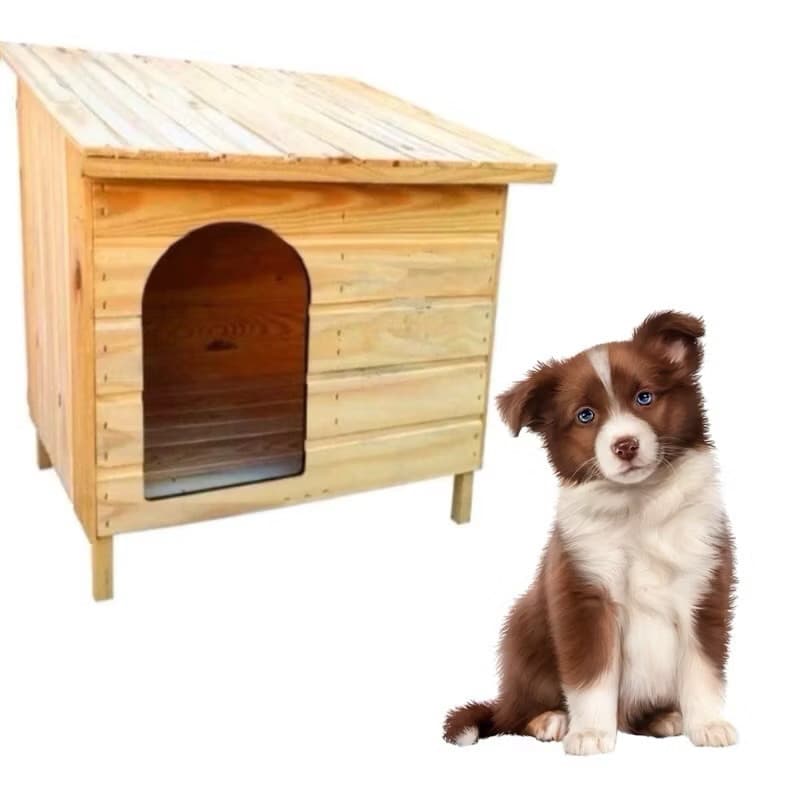 Promoção Casinha Casa De Madeira N4 Porte Médio Casinha Edícula Madeira Pinus Cachorro e Gato