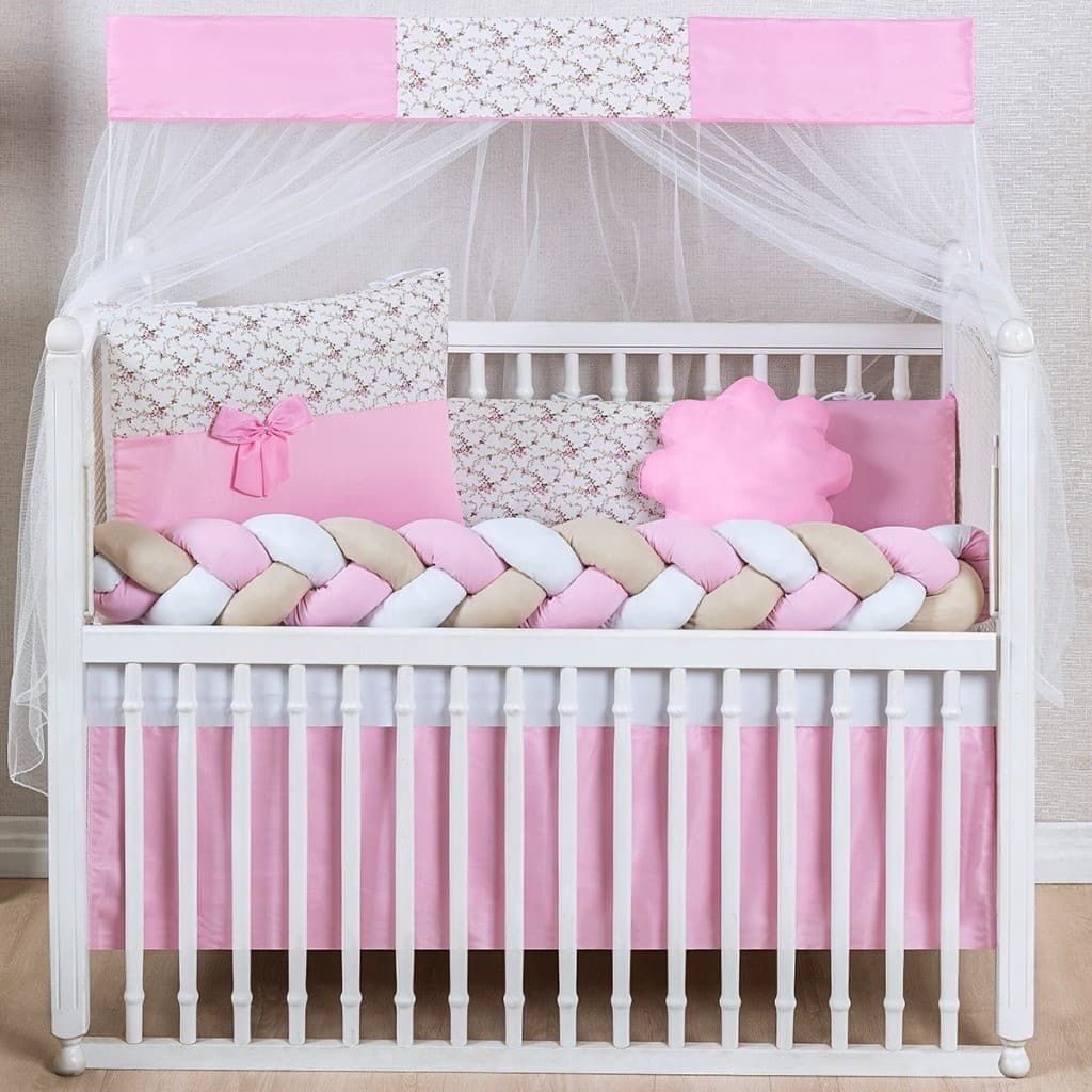 Kit Berço 11 Peças Bebê Luxo Padrao Berco Americano Completo