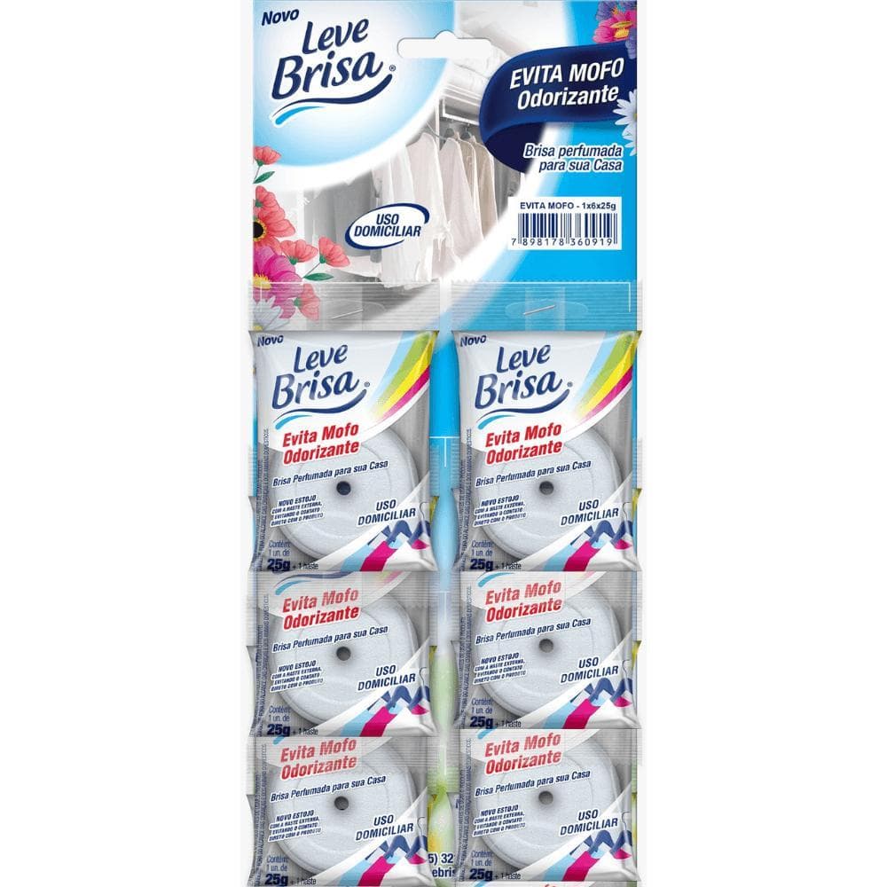 Pedra Evita Mofo Leve Brisa 25g Kit 6 Unidades