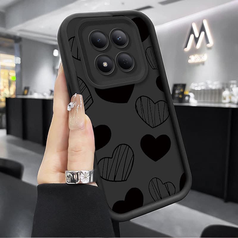 Capa Para Redmi Note 15 15 Pro Plus 4G 5G Fosca Fofa Estética Amor Coração Design De Telefone Silicone Macio Anti-Queda 