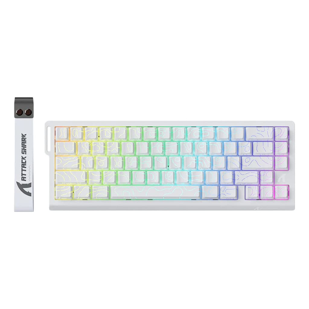 Teclado Gamer Mecânico Switch Magnético Attack Shark 8000hz Com Fio X68 He
