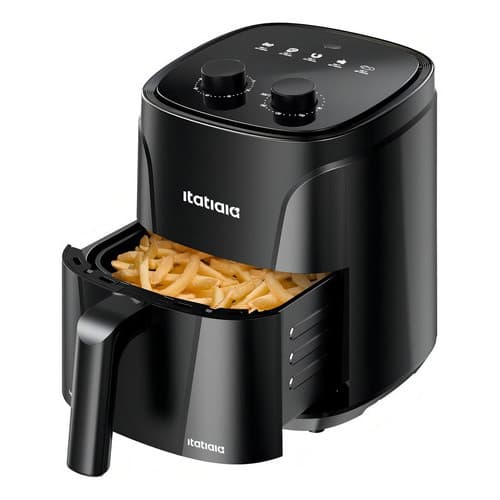 Air Fryer Itatiaia 4L Fritadeira Sem Oleo Antiaderente Timer De Até 60min Preto 127v 1400w