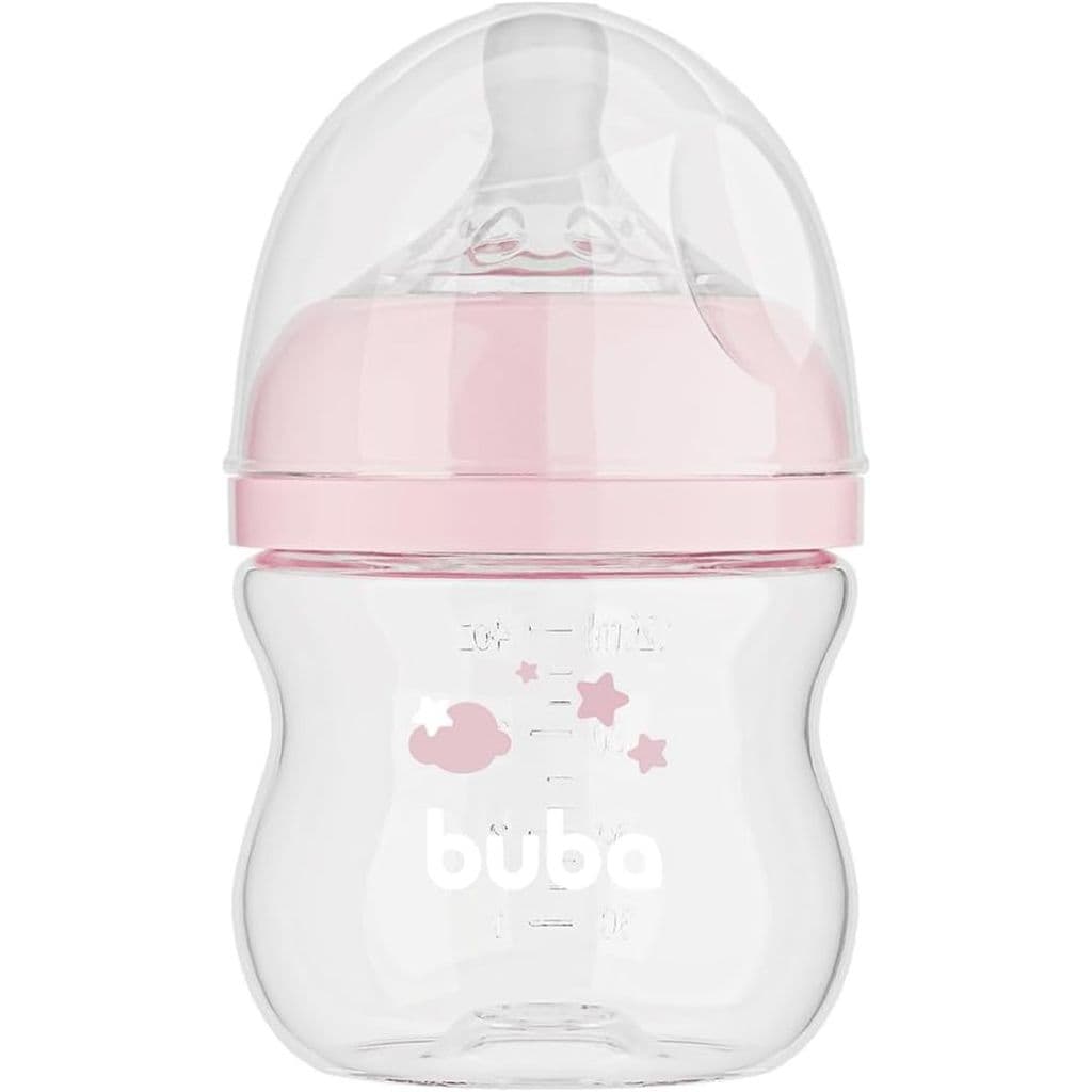 Mamadeira Easy Flow Elefante Rosa 120ml Buba 17249