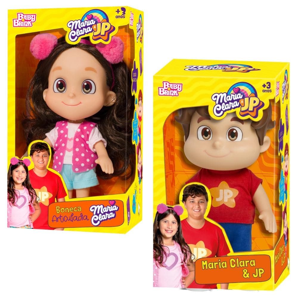 Boneca Maria Clara E Jp Originais Youtubers Articulado - Baby Brink