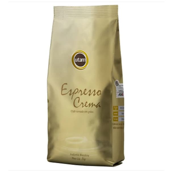 Café Utam Expresso Crema em grãos 1 kg 100% Arábica