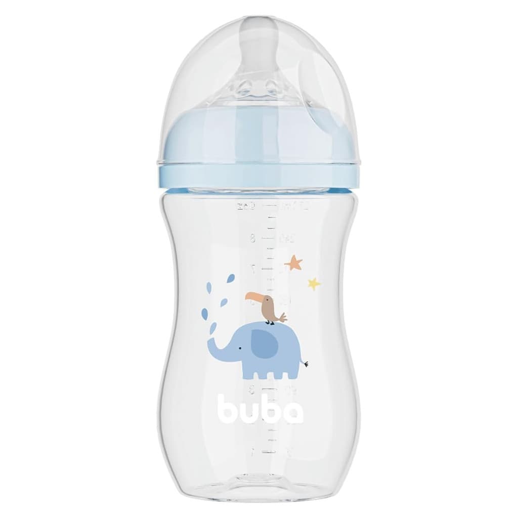 Mamadeira Buba Easy Flow Elefante Azul 270ml