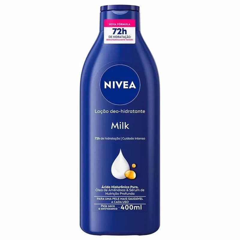 Creme Nivea Milk 400ml Hidratação Profunda 48h