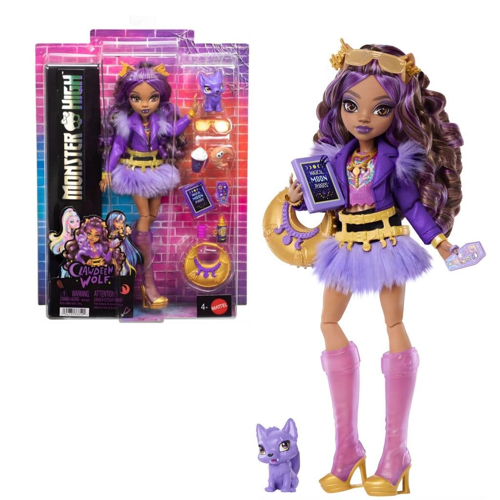 Boneca Monster High Clawdeen Wolf Articulada Com Acessórios - Mattel