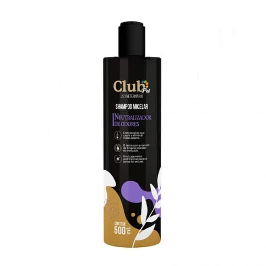 KIT 2 SHAMPOO NEUTRALIZADOR DE ODORES 500ML  PARA CACHORROS E GATOS  LINHA MICELAR PET CÃES E GATOS