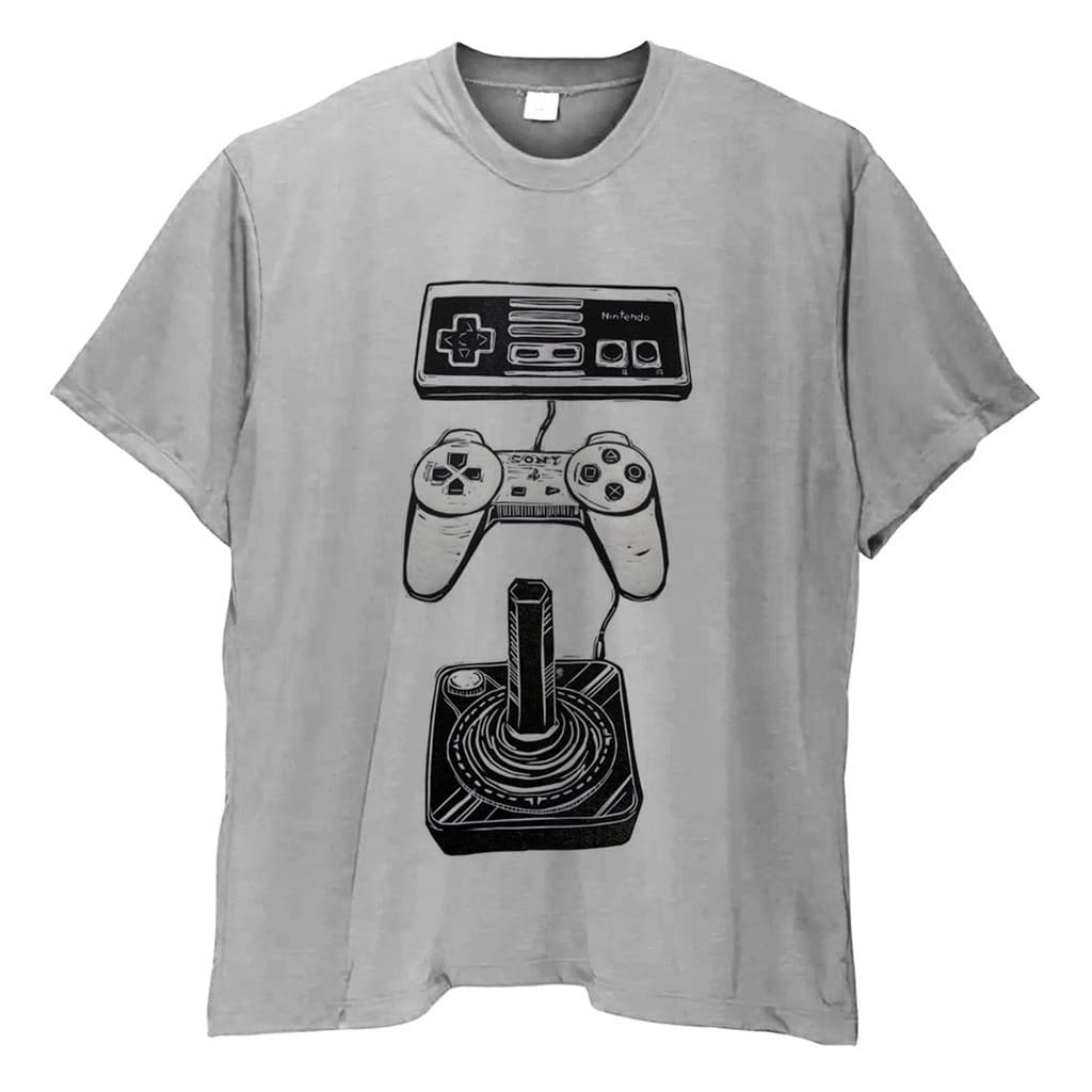 Camiseta Algodão 30.1 Premium Plus Size Retrogames Controle Retrô Jogo Videogame  Masculina Modelo Tamanho Grande Blusa 