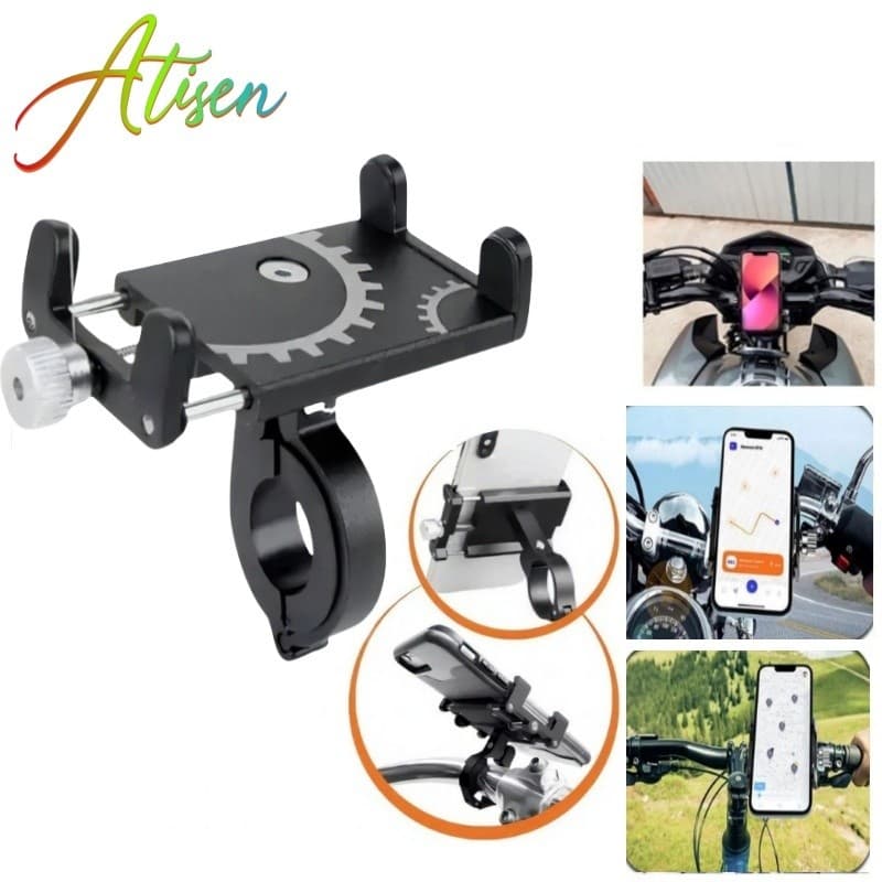 Suporte Para Celular Moto Motoboy Bike Bicicleta De Alumínio iPhone/Samsung Universal