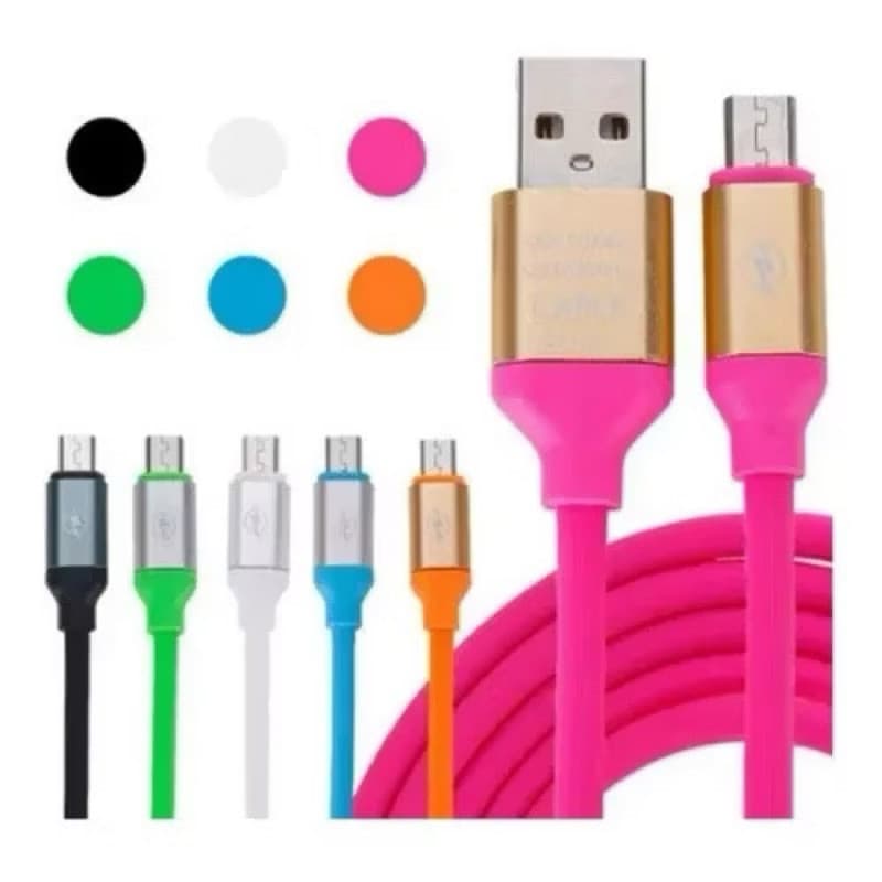 Atacado Kit 10 Cabos Carregador Emborrachado USB TYPE-C V8 Lightning Dados Carregar 10 Unidades Carregamento rápido