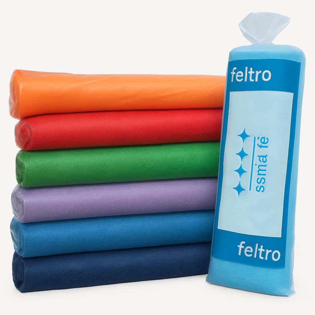 Rolo de Feltro liso Santa Fé - 1,40 x 10m Artesanato Patchwork