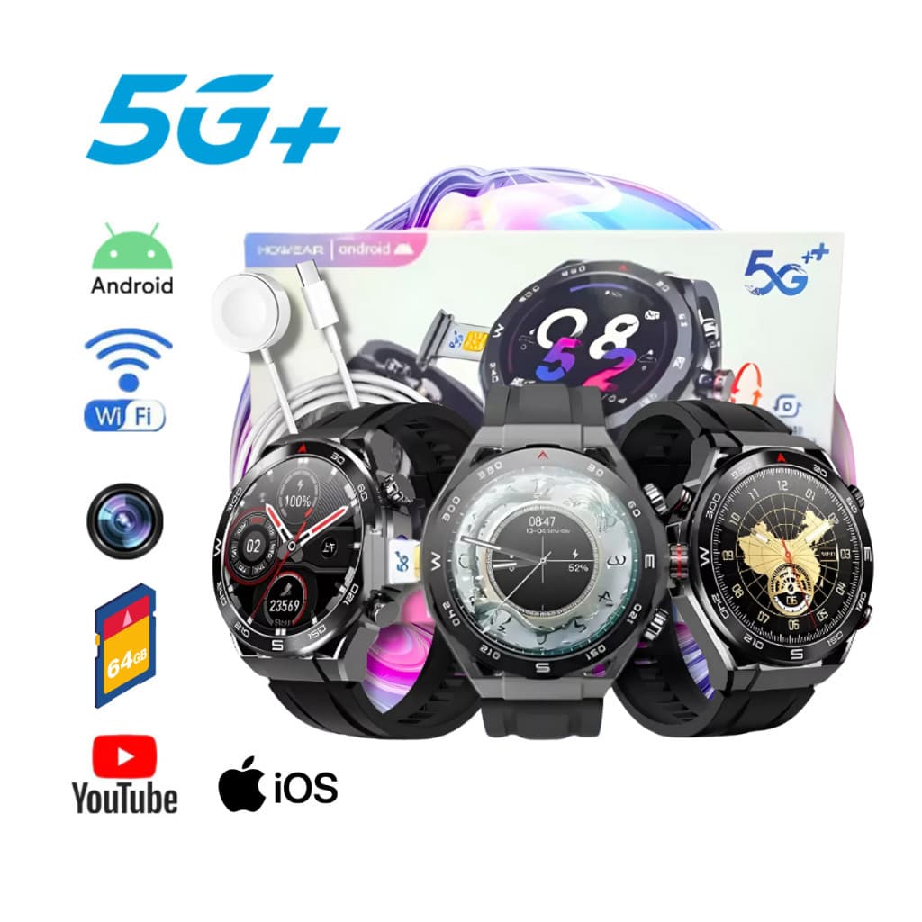 Relógio Smartwatch HW18 Call 2 Tela amoled 5G Redondo 64GB Howear