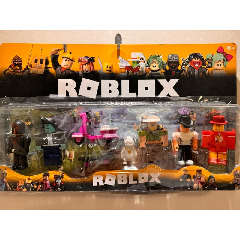 Roblox 8 Bonecos grandes cartelado grande Lego articulados 12 cm Kit completo Lançamento Envio Imediato