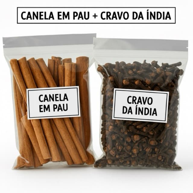 Kit Cravo da Índia em Flor + Canela em Pau A Granel | Especiarias Naturais Selecionadas granel