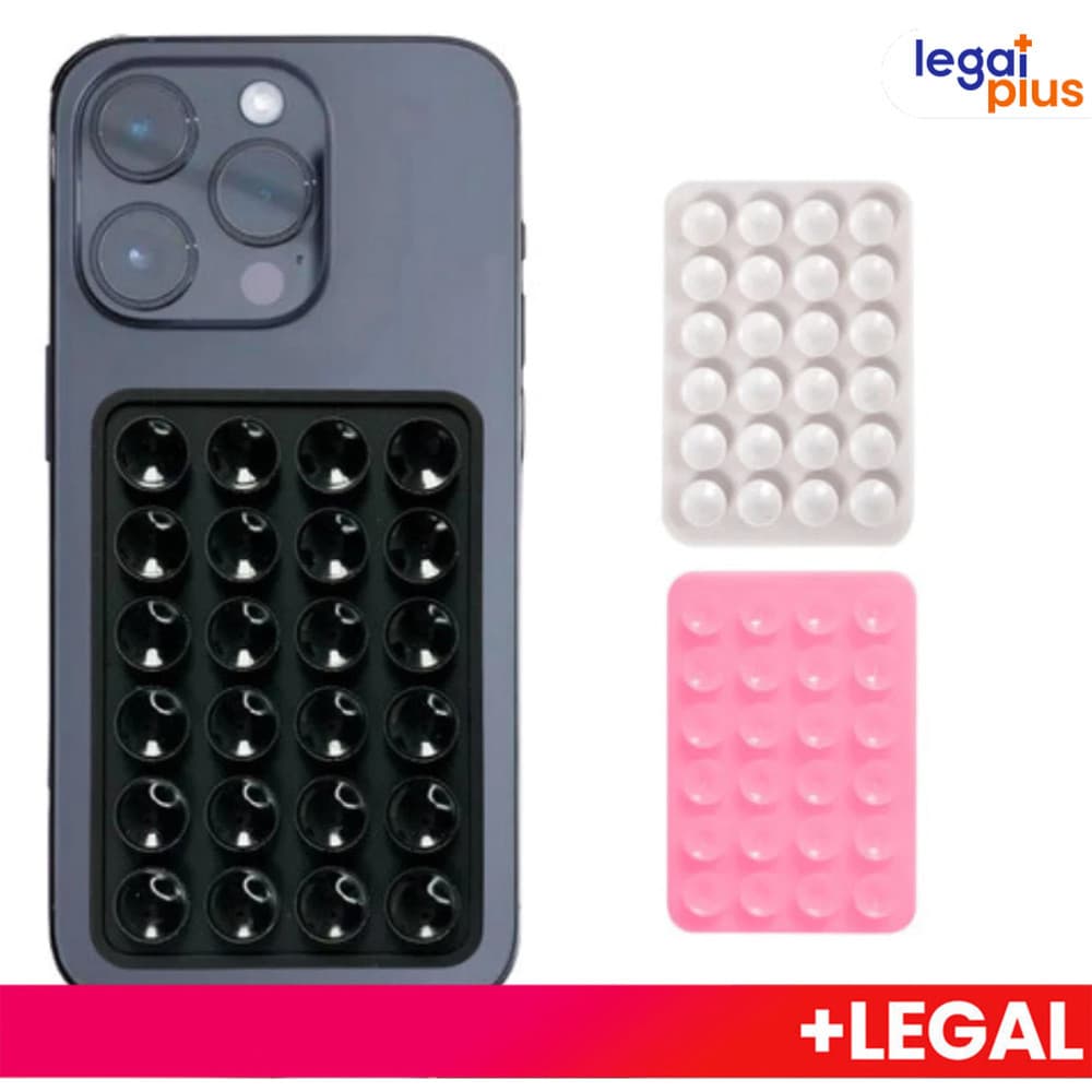 Suporte de Celular Ventosa Silicone Antiderrapante Fixação Segura para Uso em Casa e Carro