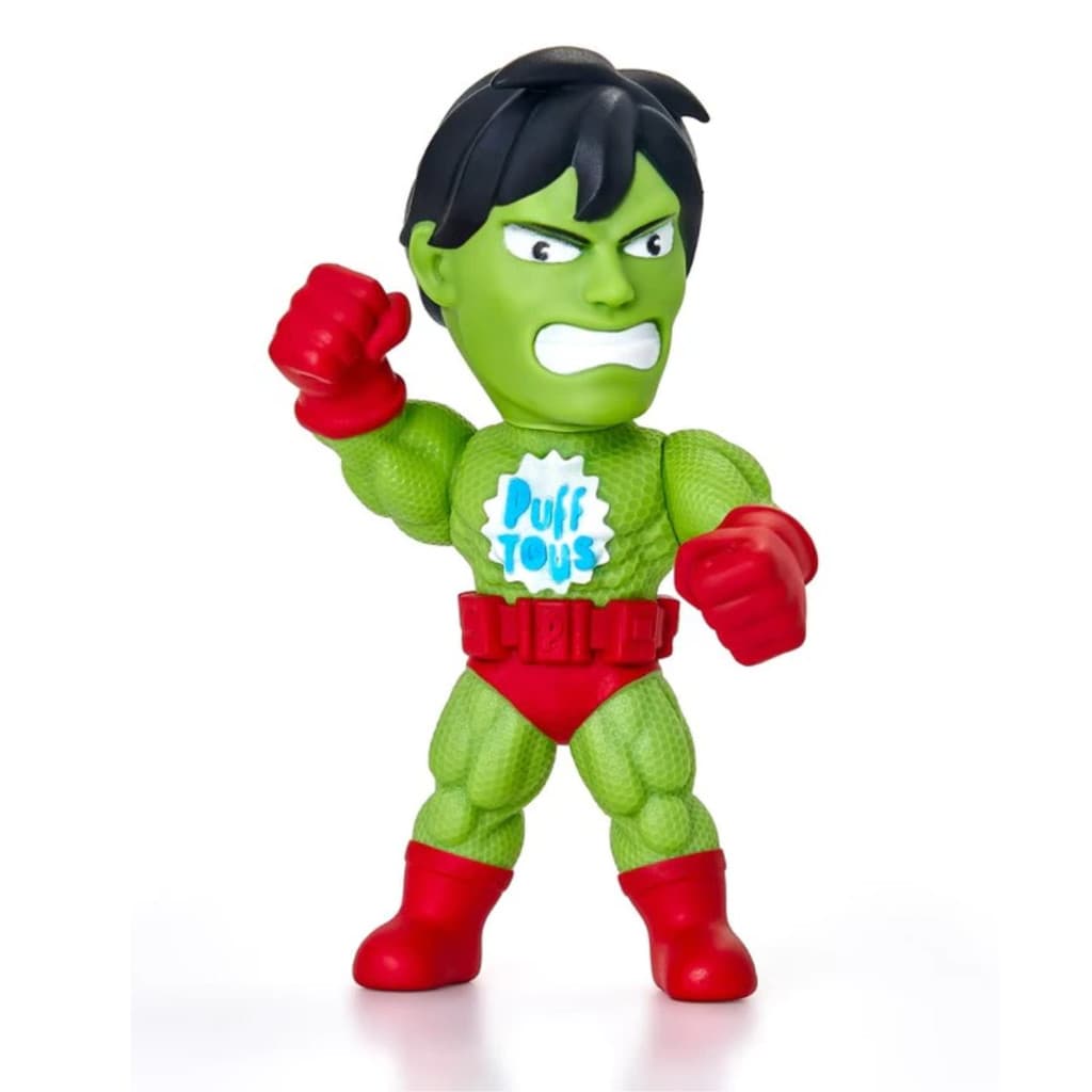 Boneco Herói Infantil Huck Em Vinil Macio Articulado Puff Toys