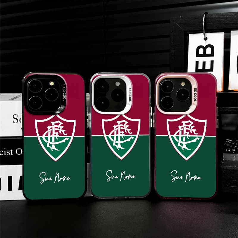 Capinha de celular quadro futebol Fluminense para Samsung A15 A16 A14 A17 A07 A05 A55 A35 S24 Ultra S25 Ultra capinha