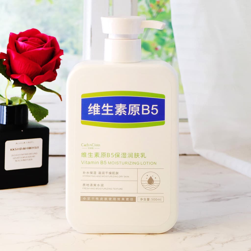 Vitamina B5 Hidratante Hidratante 500ml Creme Corporal Hidratante Hidratante Calmante Seco Corpo Inteiro Homens Mulheres