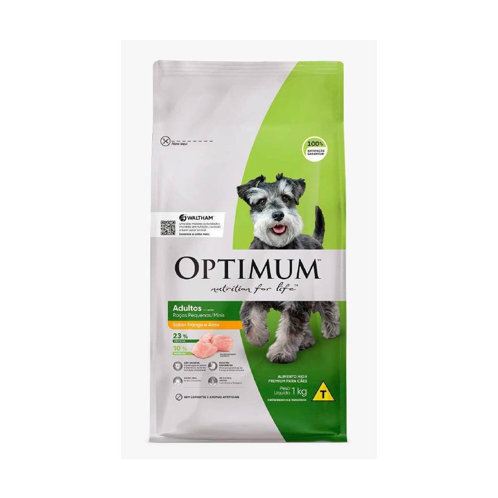 Ração Optimum Dry Cachorros Adultos Raças Pequenas Frango e Arroz 1kg