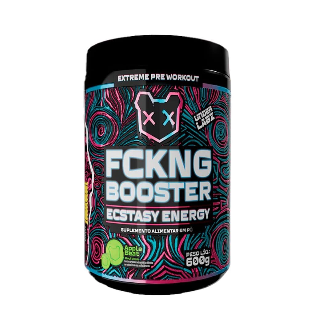 Pré Treino Under Labz Fckng Booster Ecstas Energy Alta Potência 600g
