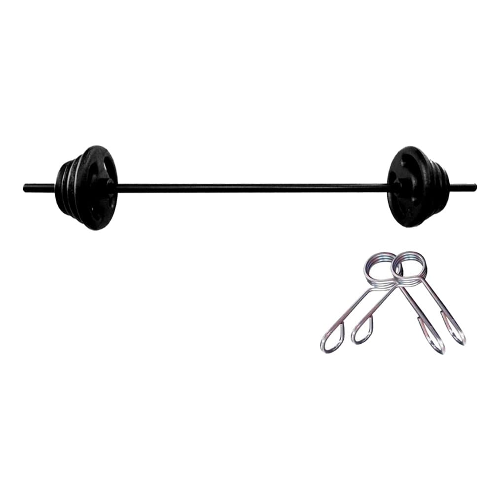 Kit Pump Barra 1,20m 10kg Anilhas Emborrachadas Musculação Treino Funcional Academia Fitness em Casa