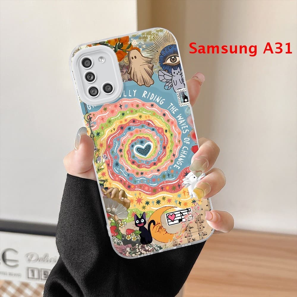 Capa Para Samsung Galaxy A31 Capinha De Silicone Macio Celular Transparente Soft Case 0143 TSY
