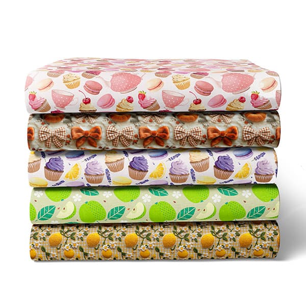 Tecido Tricoline Digital Estampas Frutas Mesa Copa 100% Algodão Qualidade Superior Patchwork