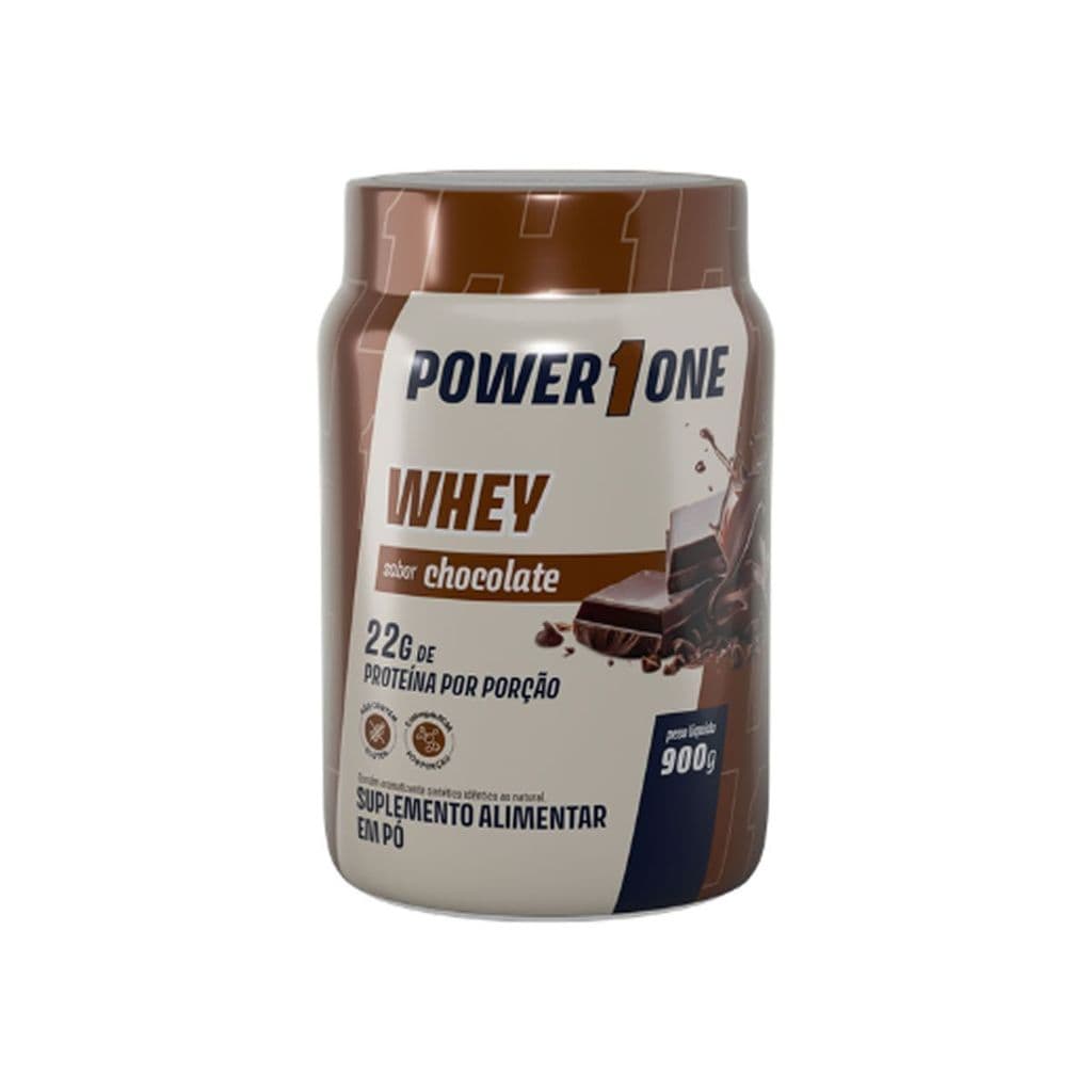 Whey Protein Concentrado 100% - 900g Chocolate - Power1One