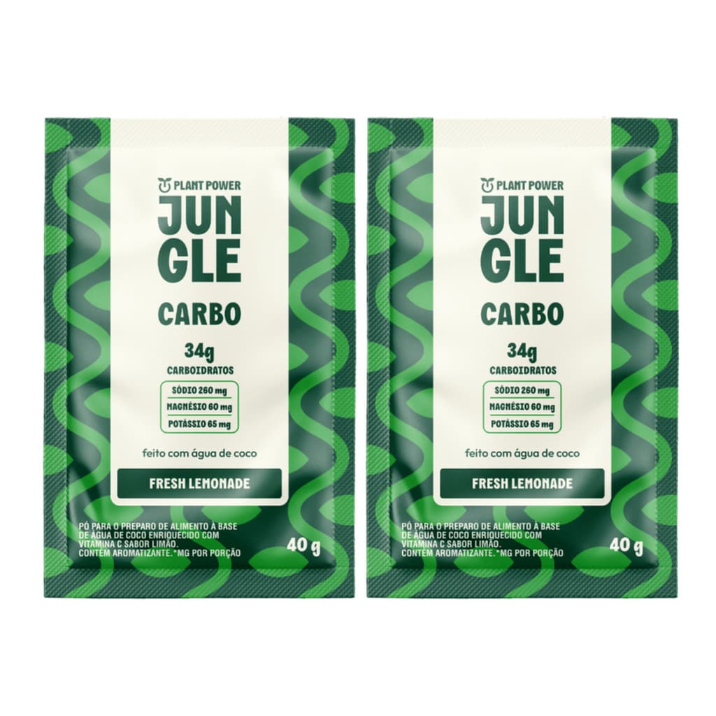 2x Sache Jungle Endurance Carbo Plant Power Fresh Lemonade 40g