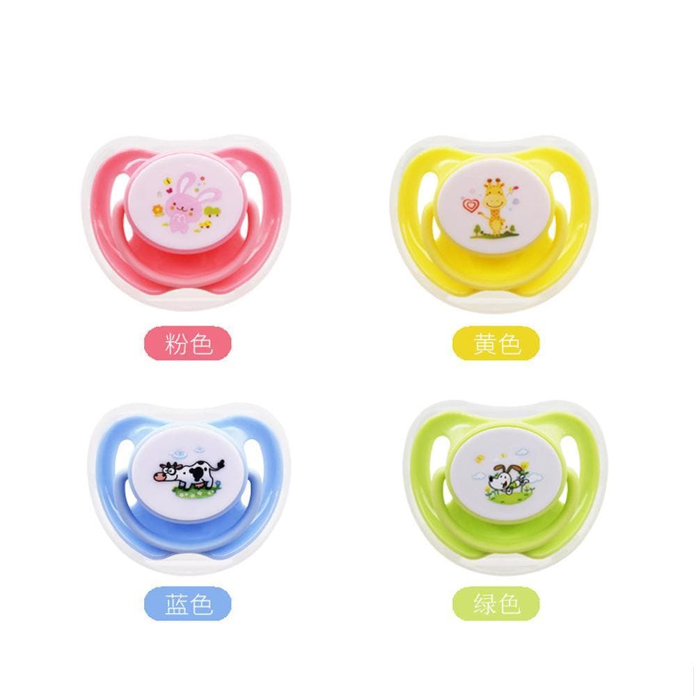 Chupeta de bebê estilo desenho animado genuíno, chupeta de Silicone Super macia para dormir, chupeta para recém-nascidos