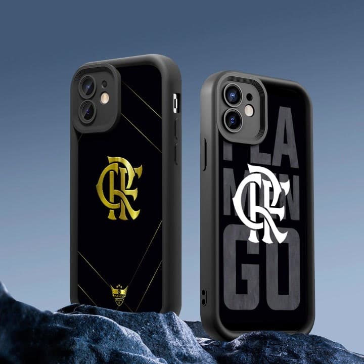Capinha Capa de silicone Anti-impacto Marco Flamengo para Samsung A15 A72 A05S A54 S20 S21 S22 S23 S24 S25 FE ULTRA
