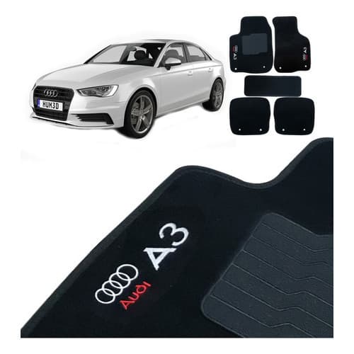 Jogo Tapetes Automotivo Carpete Audi A3 97 A 2006 5 Peças