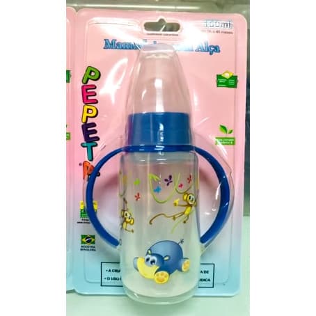 Mamadeira Plus c/ alça 150ml Bico Orto ou Redondo