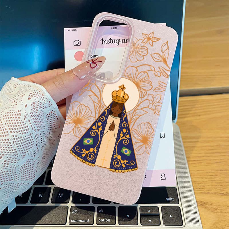 Nossa Virgem Maria Capa Capinha Para Samsung Galaxy A03 A05 A15 A16 A17 A32 A34 A36 A56 S20 S21 S23 S34 S25 S26 FE ULTRA