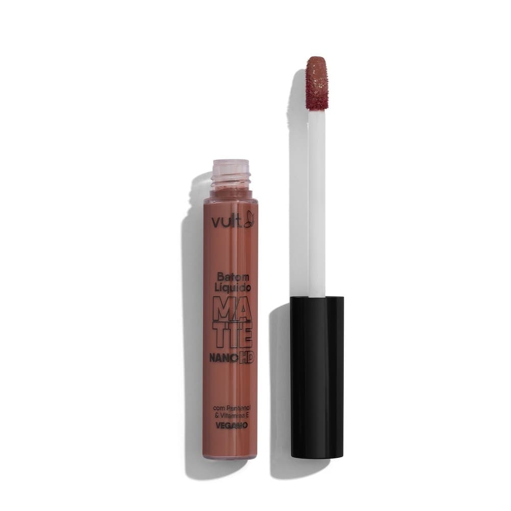 Batom Líquido Matte Castanho Escuro Nano HD 5ml