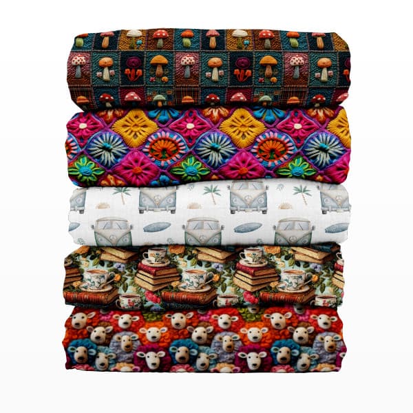 Tecido Tricoline Digital Estampas Variadas Bordado Carros Praia Animais 100% Algodão Patchwork