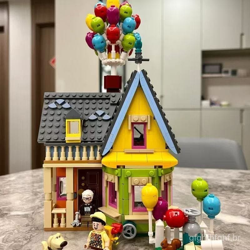 598 peças compatíveis com Lego 43217, pista de casa voadora, brinquedo educativo de blocos de montar para crianças
