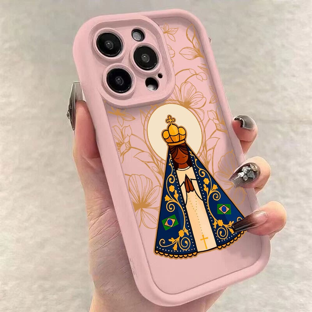 Capa Para Samsung A55 A15 A17 A07 A14 A54 A12 A35 A13 A05S A04E A11 A23 A32 A34 ‌ S24 Santa Mãe Padrão Caso À Prova De C