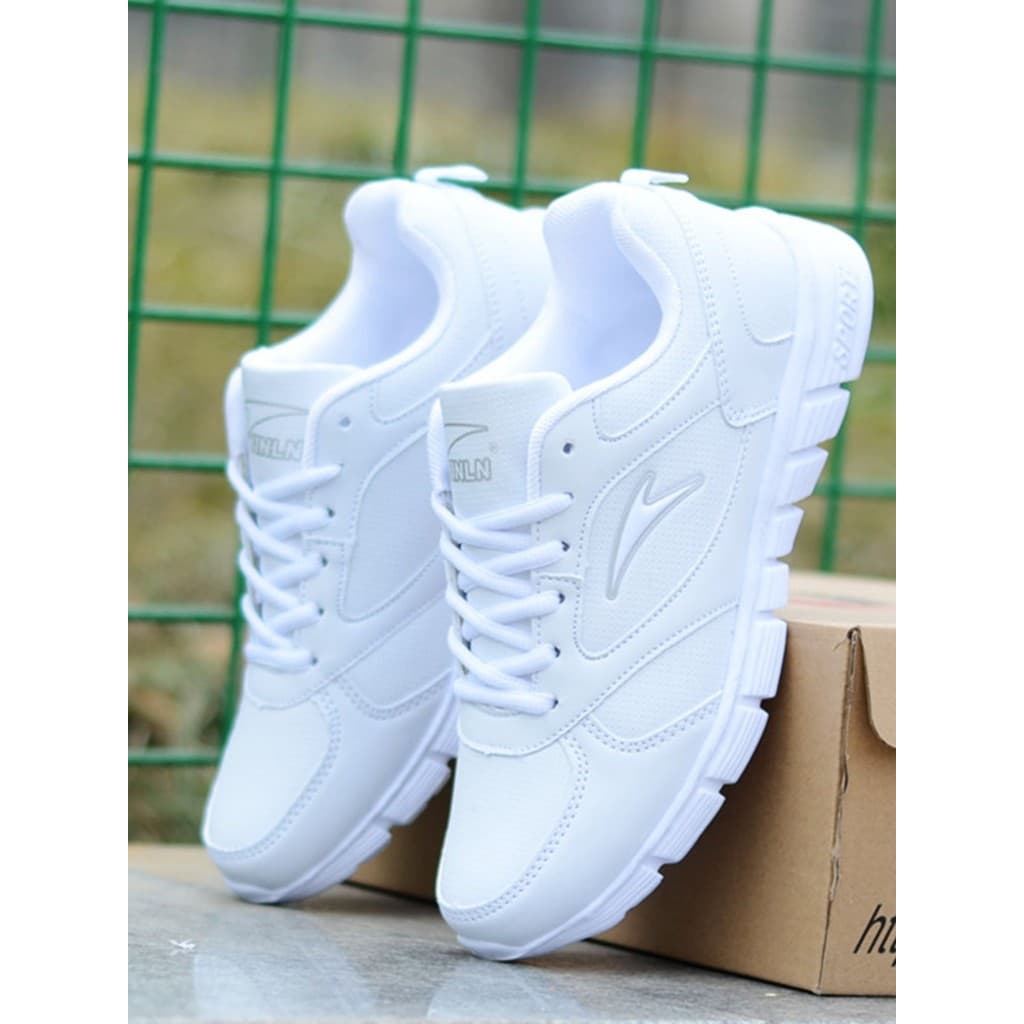 Primavera tênis leve respirável sapatos casuais branco sapatos esportivos tênis de corrida couro à prova dwaterproof águ