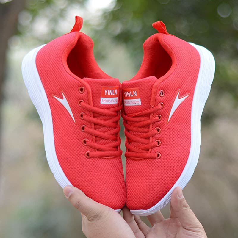 2026 novo estilo sapatos esportivos grande vermelho tênis de corrida das mulheres dos homens casal sapatos casuais tênis