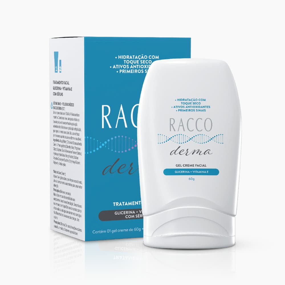 Creme Hidratante Facial Antissinais Racco com Glicerina e Vitamina E Anti-Idade Hidratação Profunda