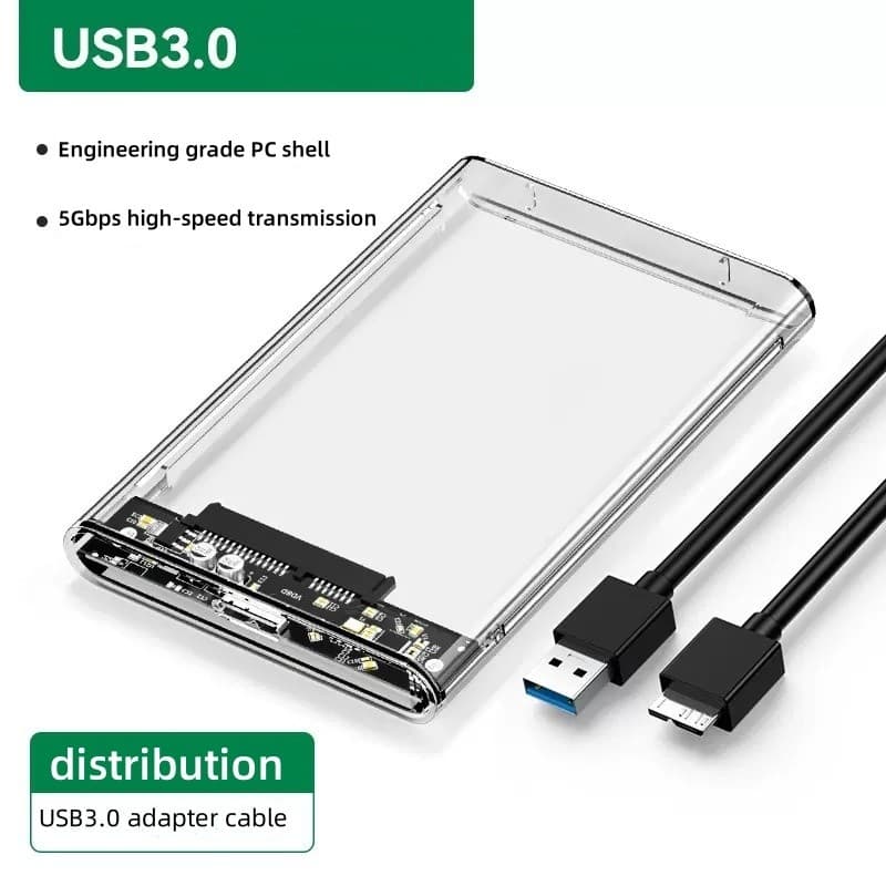 Caixa De Disco Rígido USB C Type 3.0 2.0 Gabinete HDD Externo 2,5 Polegadas SATA SSD Com Suporte Para 6 Tb Móvel