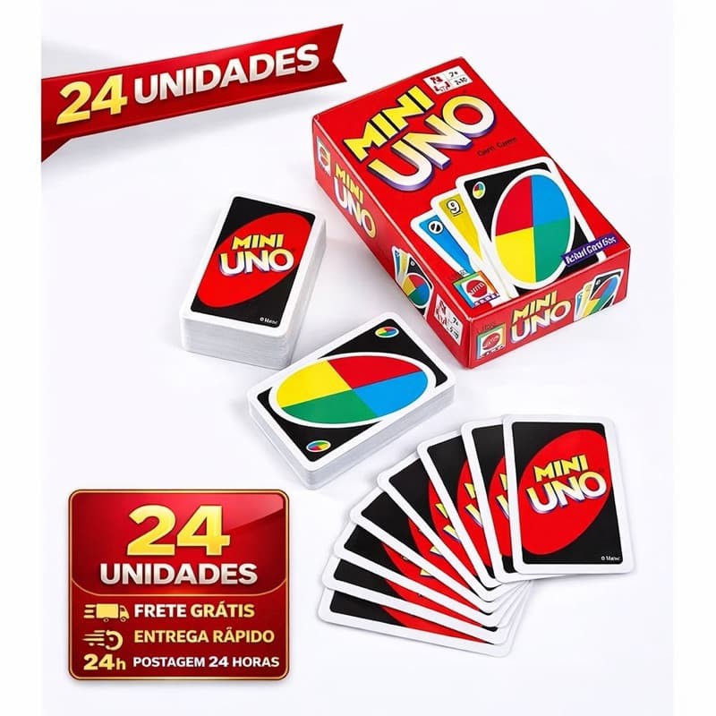 Mini Jogo de cartas para viagem, família, amigos.