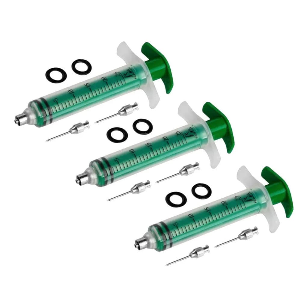 Seringa Veterinária 25ml Reutilizável Esterilizável + Agulha 25 M Kit c/03 - Faz Fort