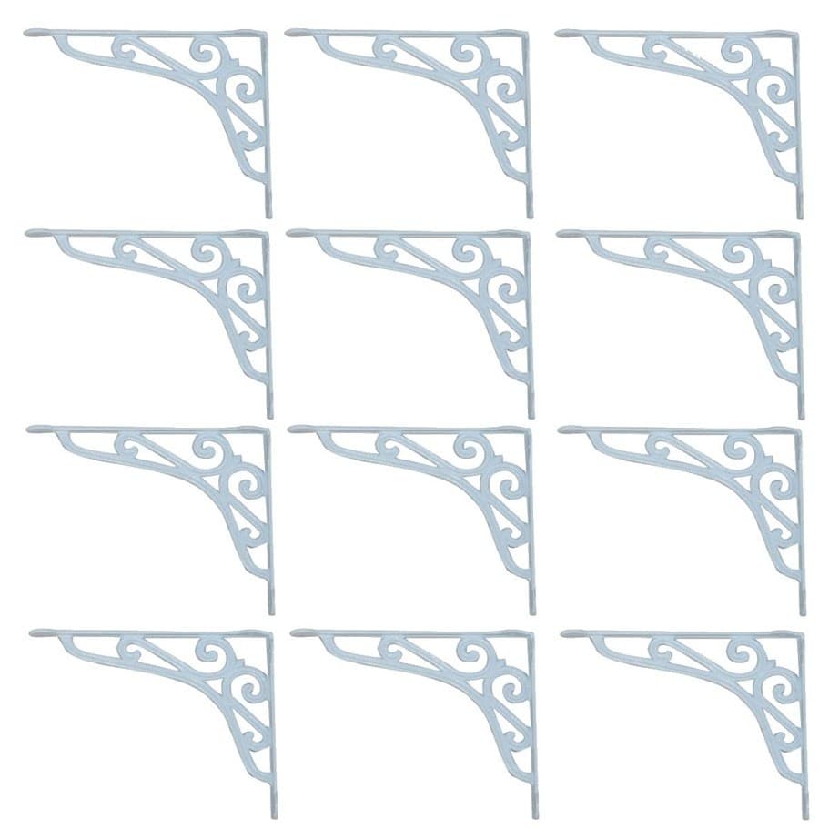 Kit 12 Cantoneiras Brancas Suporte Parede Prateleira 25x30cm