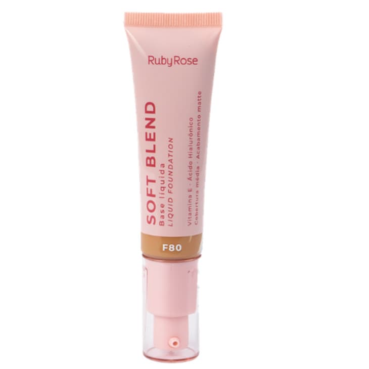 Base Líquida Soft Blend Ruby Rose 30g cor:F80 - maquiagem