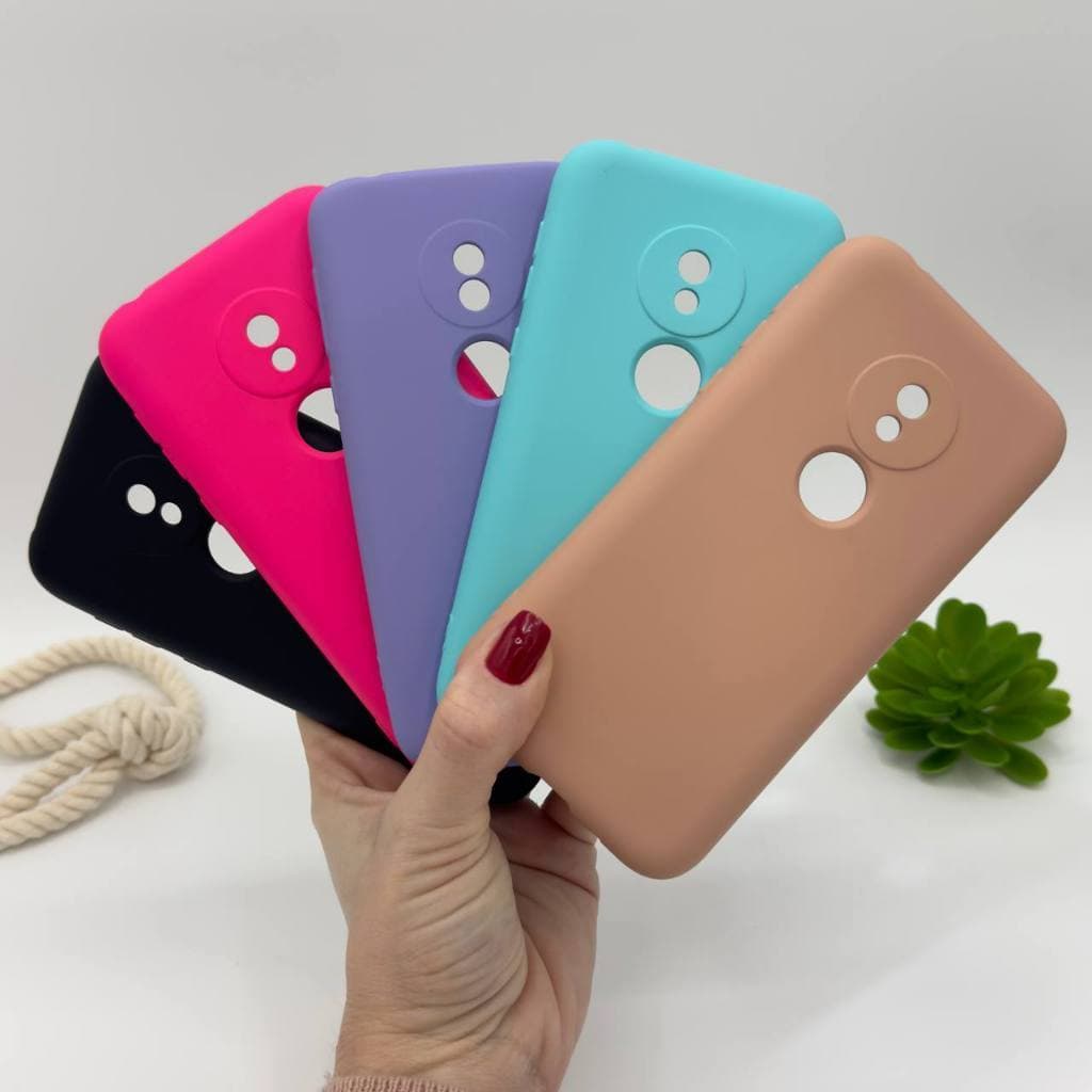 Capa Para Motorola Moto G7 Play Silicone Aveludada Capinha de Celular