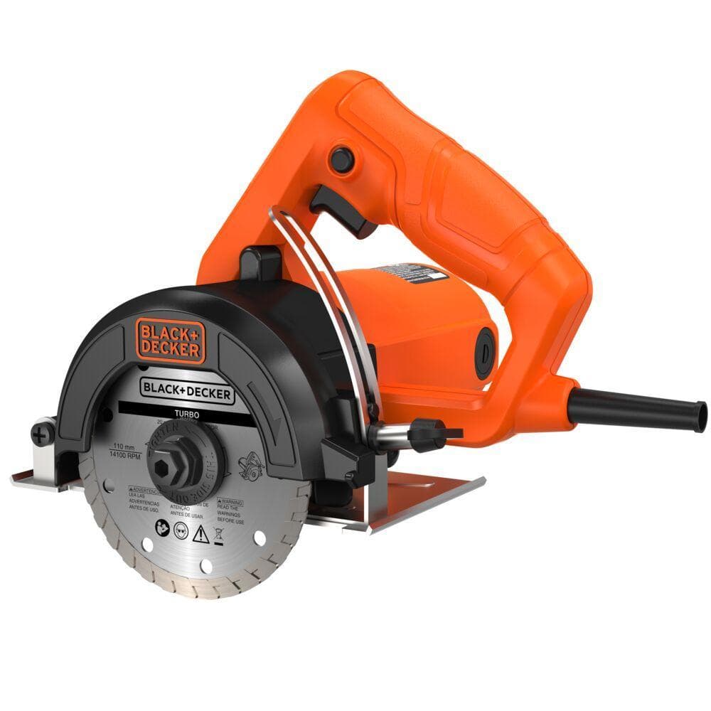 Serra Mármore BLACK+DECKER BES41200A 110mm 1200W Com 1 Disco 110 e 220V